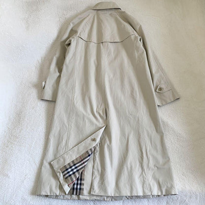 BURBERRY LONDON Coat Nova Check Asian fit M US size S Beige Authentic