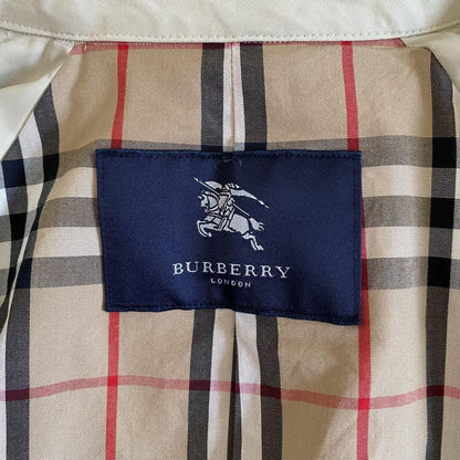 BURBERRY LONDON Coat Nova Check Asian fit M US size S Beige Authentic