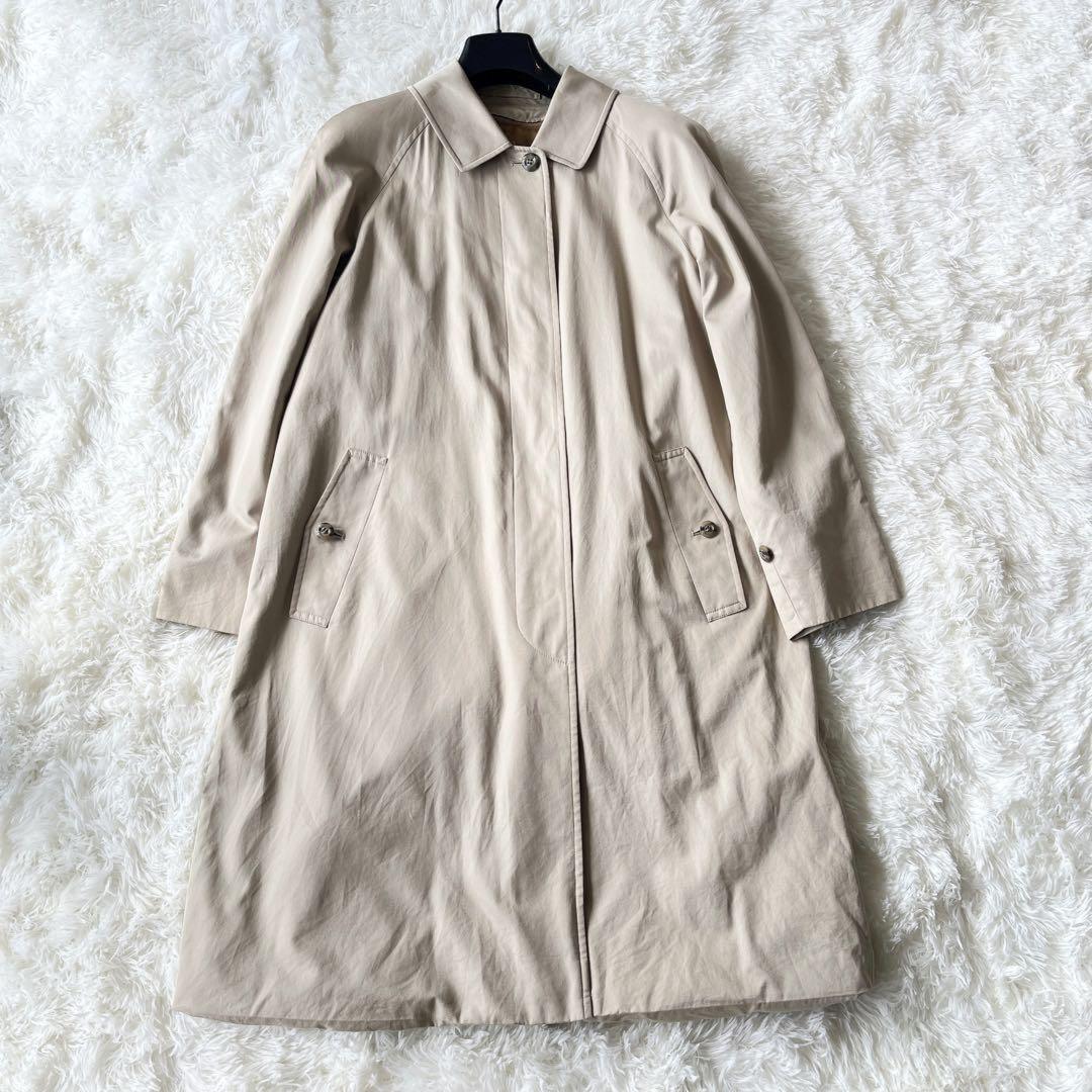 BURBERRY Coat Nova Check Asian fit M US size S Beige Authentic