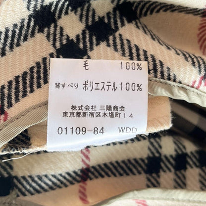 BURBERRY LONDON Coat Nova Check Asian fit L US size M Khaki Authentic