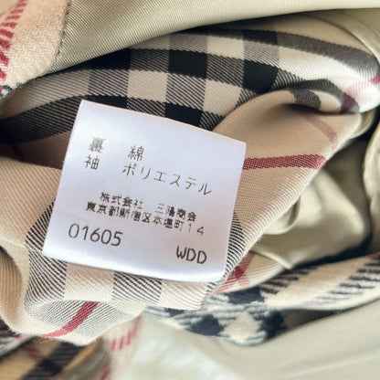 BURBERRY LONDON Coat Nova Check Asian fit L US size M Khaki Authentic