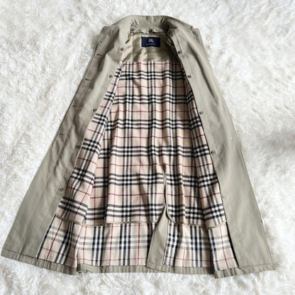 BURBERRY LONDON Coat Nova Check Asian fit L US size M Khaki Authentic