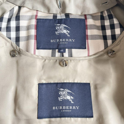 BURBERRY LONDON Coat Nova Check Asian fit L US size M Khaki Authentic