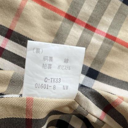 BURBERRY Coat Nova Check Asian fit M US size S Khaki Authentic