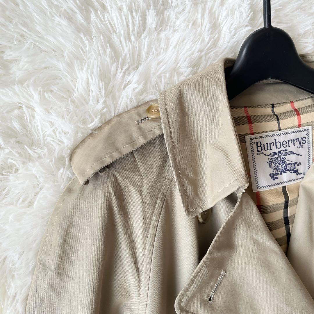 BURBERRY Coat Nova Check Asian fit M US size S Khaki Authentic