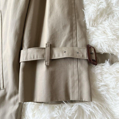 BURBERRY Coat Nova Check Asian fit M US size S Khaki Authentic