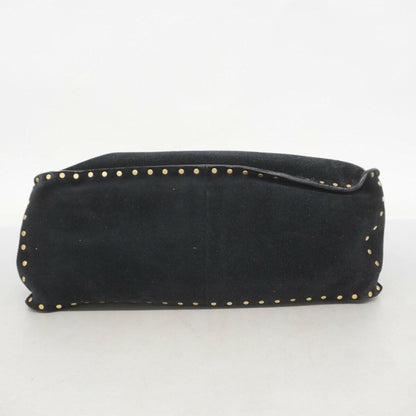 CELINE Hand Bag Tote Purse Boogie Suede Black Authentic