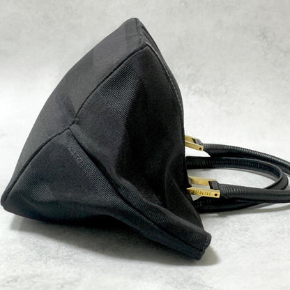 FENDI Bag Pecan Hand Tote Purse Canvas Black Gold  Used  Women's Authentic