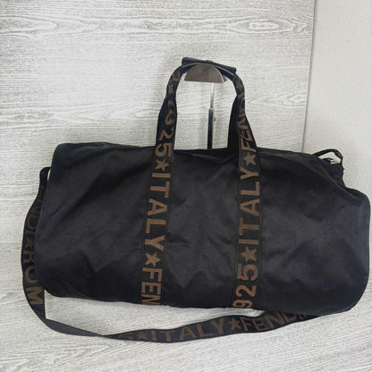 FENDI Boston Bag 2way ROMA Logo Authentic