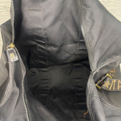 FENDI Boston Bag 2way ROMA Logo Authentic