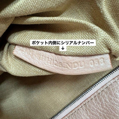 FENDI Hand Bag Tote Purse Selleria Leather Pink Orange Authentic