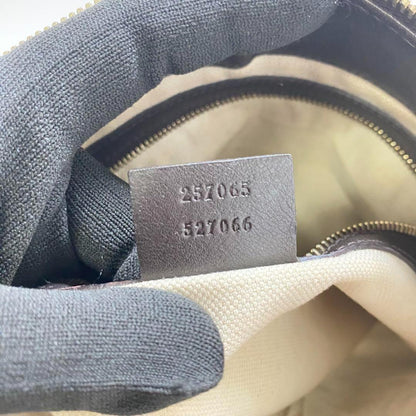 GUCCI Shoulder Bag Purse GG Shima Brown Authentic