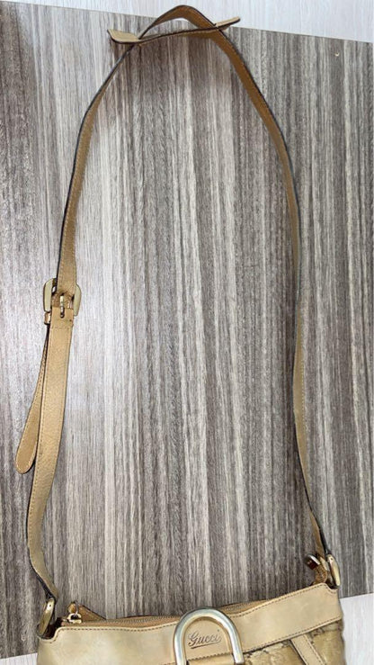 GUCCI Shoulder Bag Purse GG PVC Leather Authentic