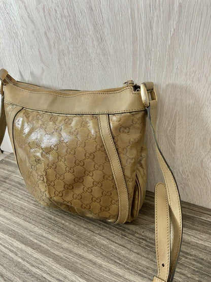 GUCCI Shoulder Bag Purse GG PVC Leather Authentic
