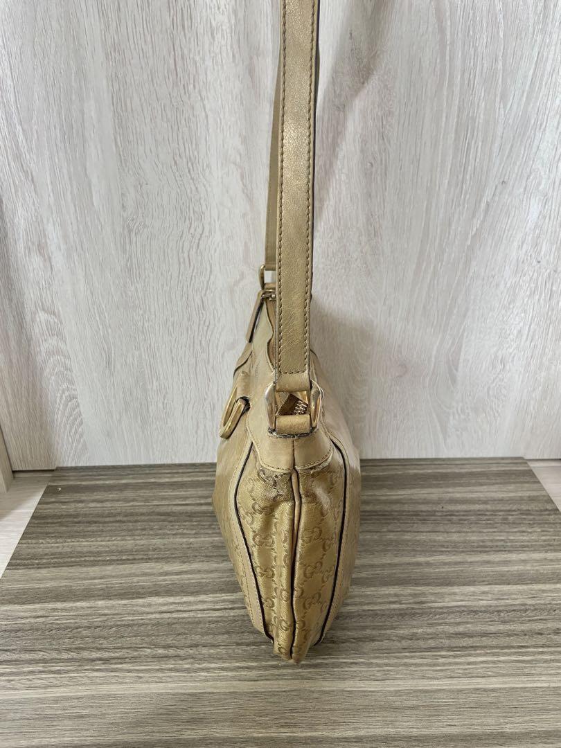 GUCCI Shoulder Bag Purse GG PVC Leather Authentic
