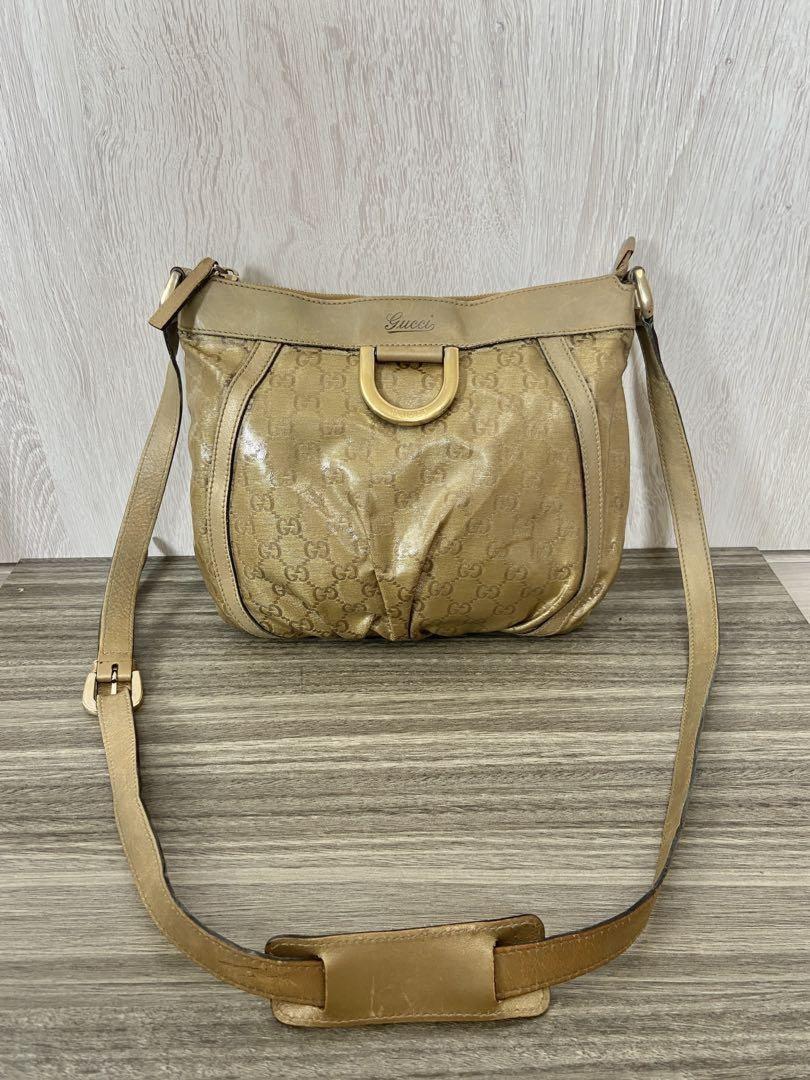 GUCCI Shoulder Bag Purse GG PVC Leather Authentic
