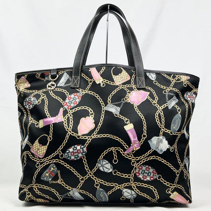 GUCCI Hand Bag Tote Purse Satin Leather Multicolor Authentic
