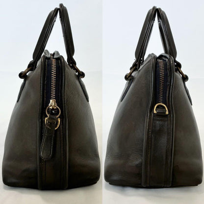 COACH Hand Bag Tote Purse Old 9903 Leather Black Authentic