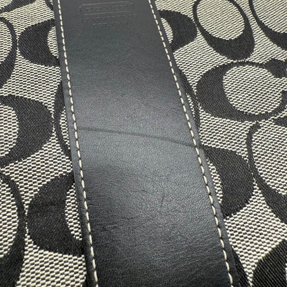 COACH Shoulder Bag Purse Signature 6338 Canvas Black Authentic