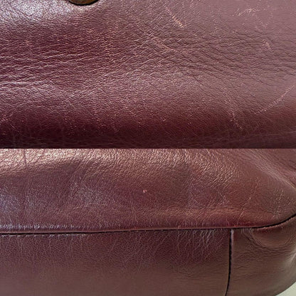 COACH Shoulder Bag Purse 2way Soho Leather Wine Red Authentic