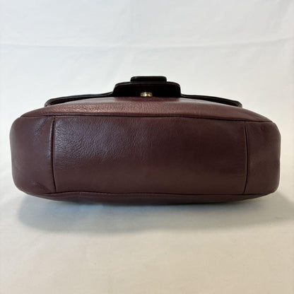 COACH Shoulder Bag Purse 2way Soho Leather Wine Red Authentic