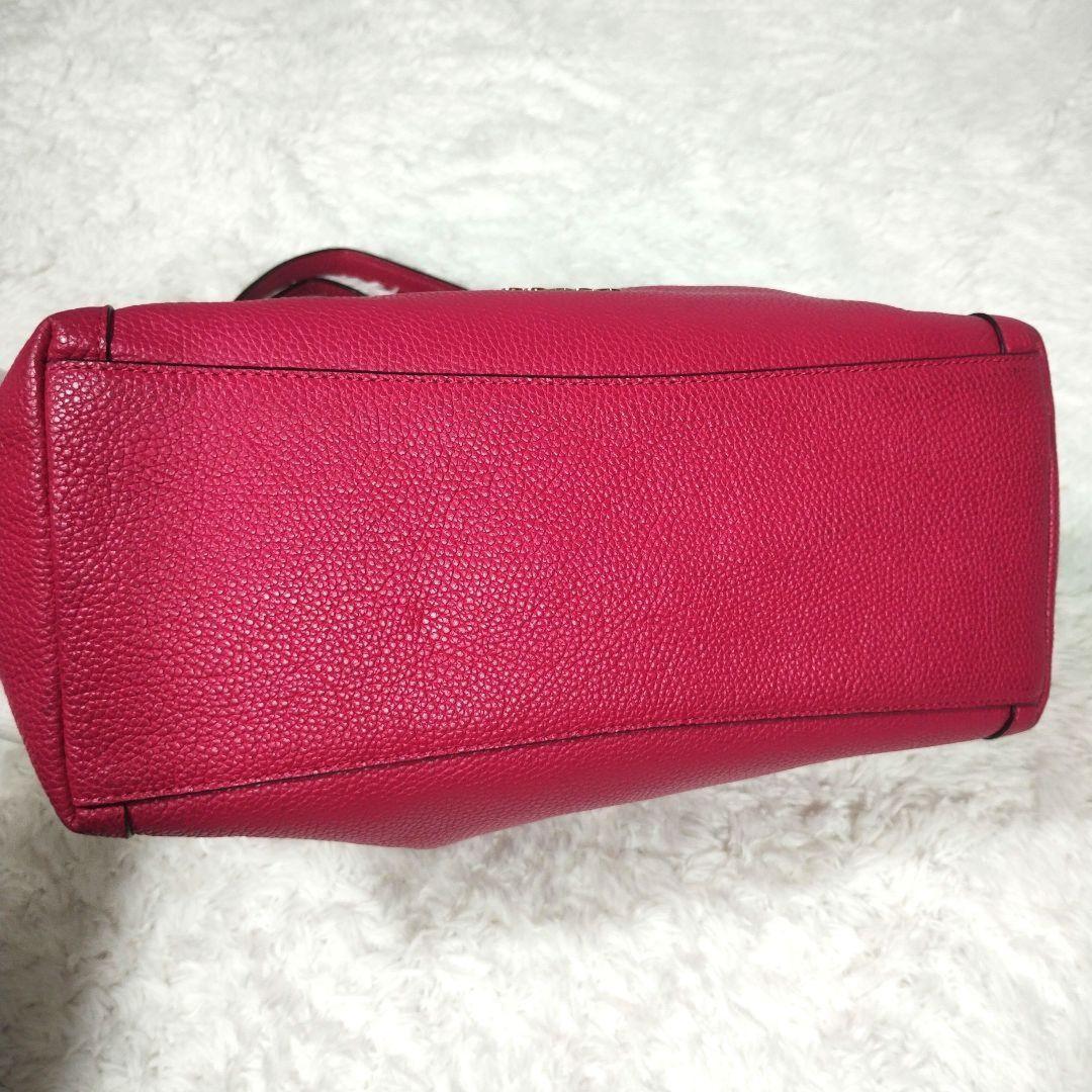 COACH Hand Shoulder Bag Tote Purse 2way 35983 Leather Pink Authentic