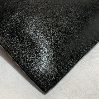 VERSACE Clutch Bag Medusa Purse Handbag Leather Black Gold Used Unisex Authentic