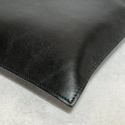 VERSACE Clutch Bag Medusa Purse Handbag Leather Black Gold Used Unisex Authentic