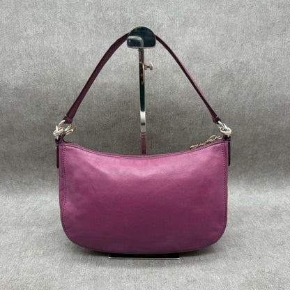COACH Hand Shoulder Bag Tote Purse 2way Soho Hobo Leather Purple Authentic