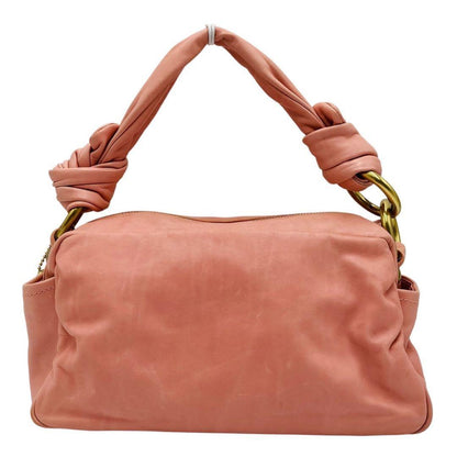 COACH Shoulder Bag Purse Leather Pink Authentic