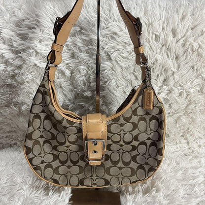 COACH Hand Shoulder Bag Tote Purse Signature 6363 Authentic