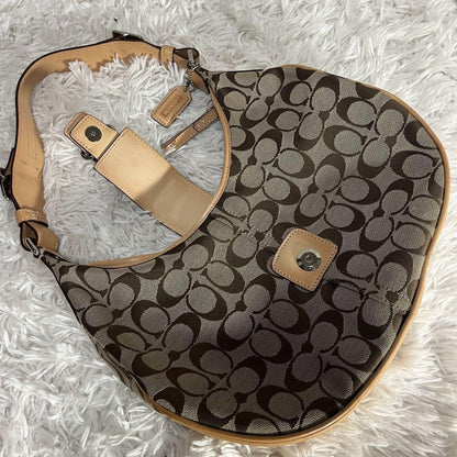 COACH Hand Shoulder Bag Tote Purse Signature 6363 Authentic