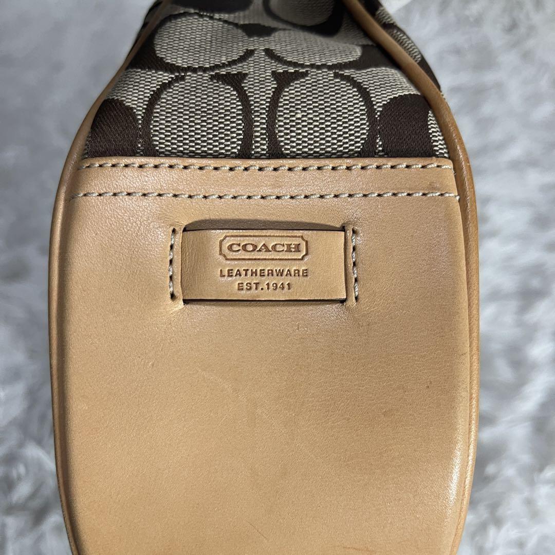 COACH Hand Shoulder Bag Tote Purse Signature 6363 Authentic