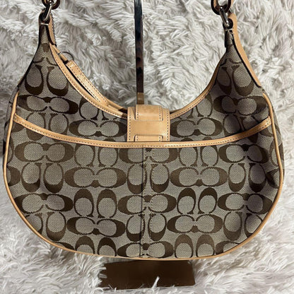 COACH Hand Shoulder Bag Tote Purse Signature 6363 Authentic