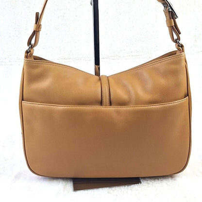 COACH Shoulder Bag Purse Old Leather Yellow Authentic