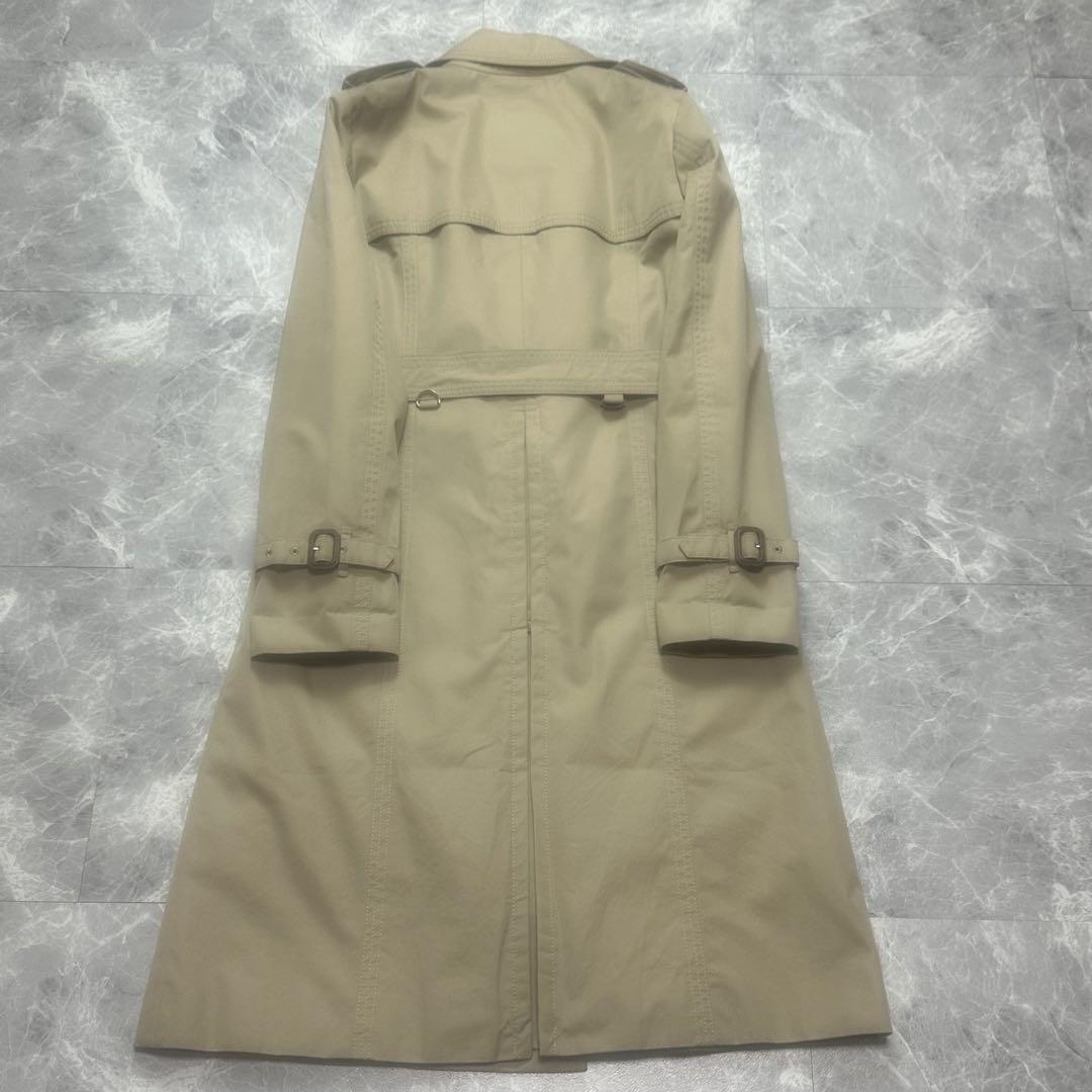 Aquascutum Trench Coat Club Check Asian fit L US size M Honey Beige Authentic