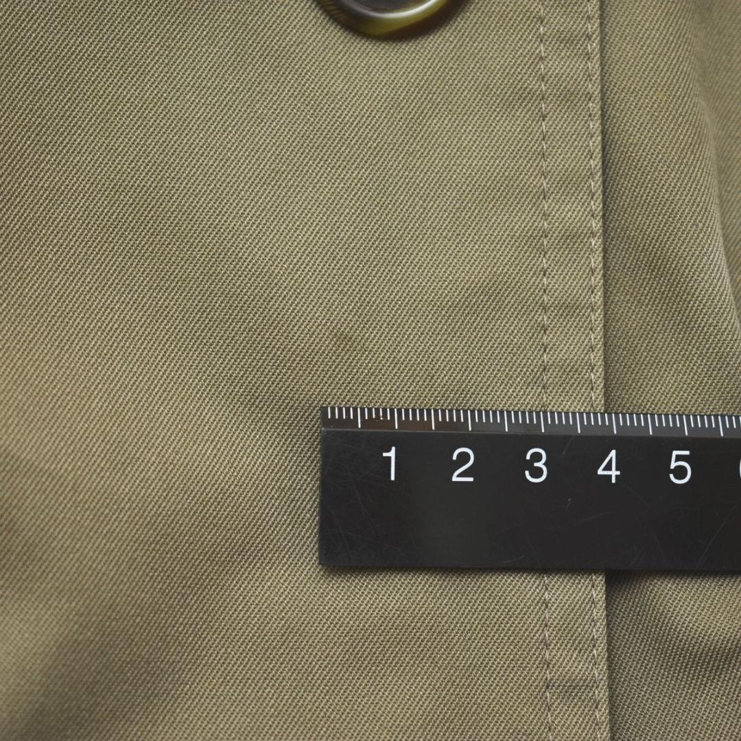 Aquascutum Trench Coat Club Check Asian fit L US size M Khaki Authentic