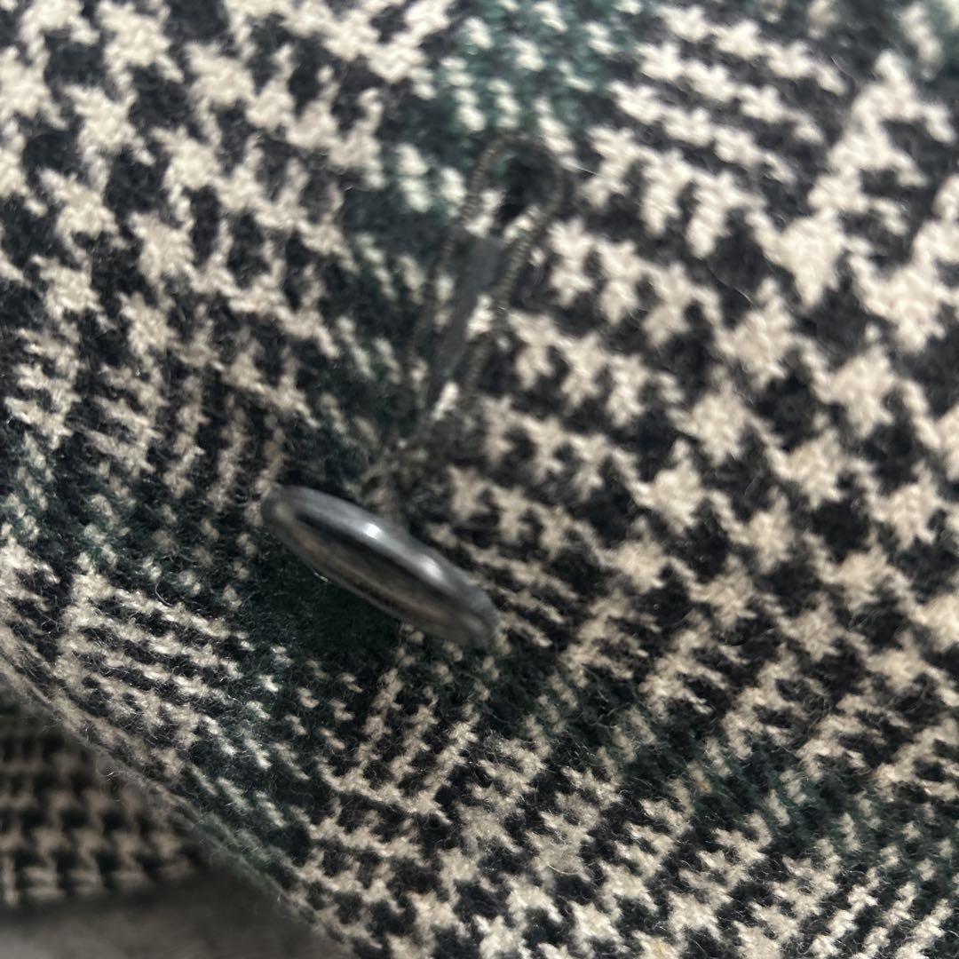 Aquascutum Reversible Coat FREE SIZE Black Green Authentic