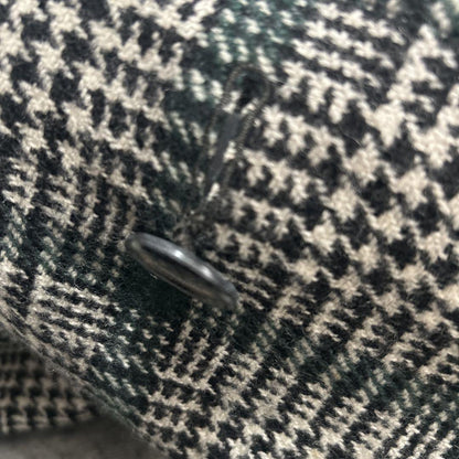 Aquascutum Reversible Coat FREE SIZE Black Green Authentic
