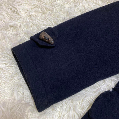 Aquascutum Duffle Coat Club Check Asian fit 2XL US size XL Navy Authentic