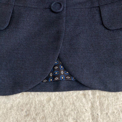 Aquascutum Jacket Asian fit M US size S Navy Authentic
