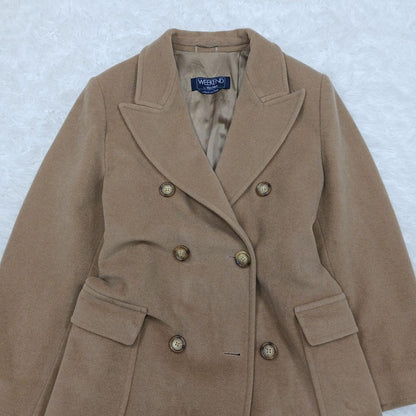 Weekend Max Mara Long Coat Asian fit XL 42 US size L Camel Authentic