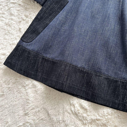Max Mara SPORTMAX Long Coat Asian fit L 40 US size M Navy Blue Authentic