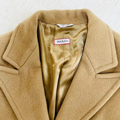 MAX&CO Long Coat Asian fit L 40 US size M Beige Authentic