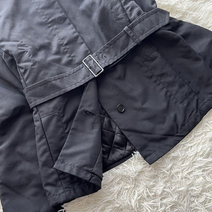 Max Mara SPORT MAX Short Coat Asian fit L 40 US size M Black Authentic