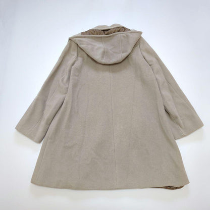 Max Mara STUDIO Long Coat Asian fit M 38 US size S Beige Authentic