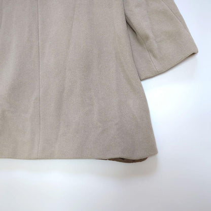 Max Mara STUDIO Long Coat Asian fit M 38 US size S Beige Authentic