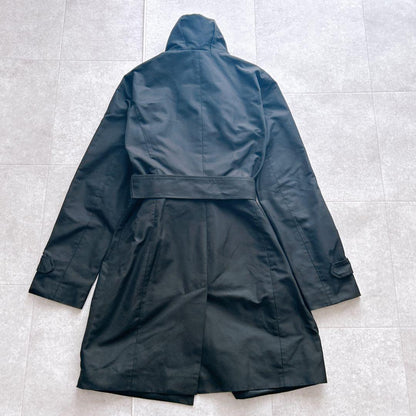 Max Mara Max&co Trench Coat Asian fit L 40 US size M Black Authentic