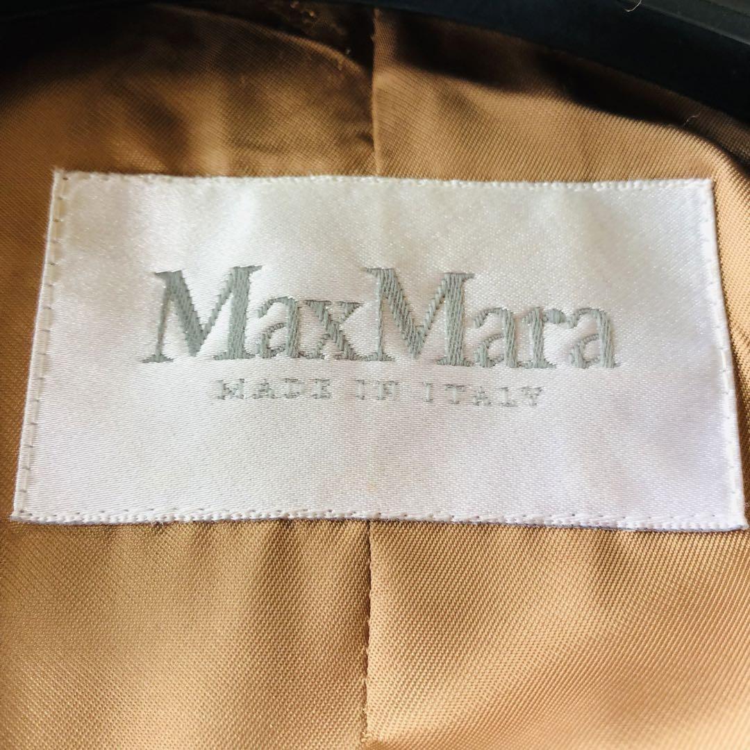 Max Mara Long Coat Asian fit L 40 US size M Brown Authentic