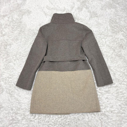 Weekend Max Mara Reversible Coat Asian fit S 36 US size XS Beige Greige Auth